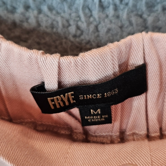 Frye Millennial Pink Womens Pull On Tie Waist Shorts Sz M Pockets Breathable - Picture 7 of 15